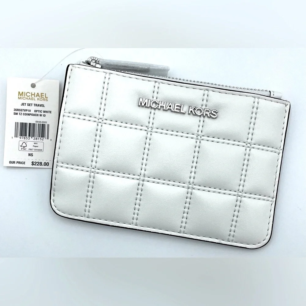Michael Kors White Card Holder